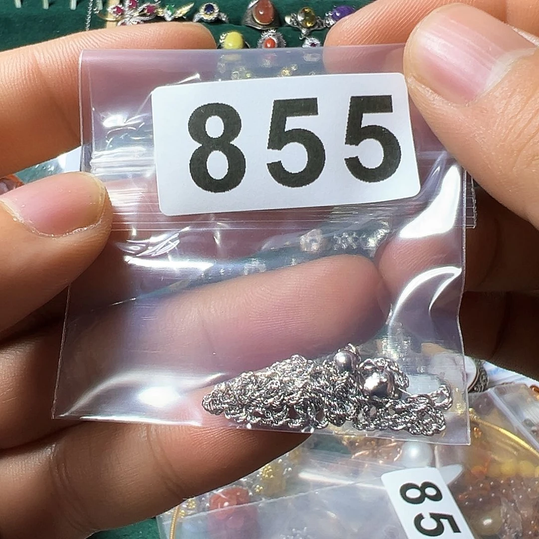 石英质玉颈饰银S925镶嵌酱****菜