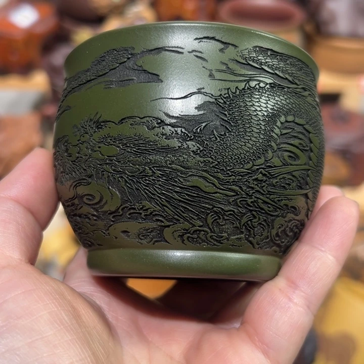 紫砂茶杯宜兴紫砂主人杯