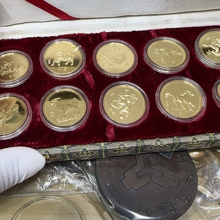 其他普通金属十二生肖小章一套