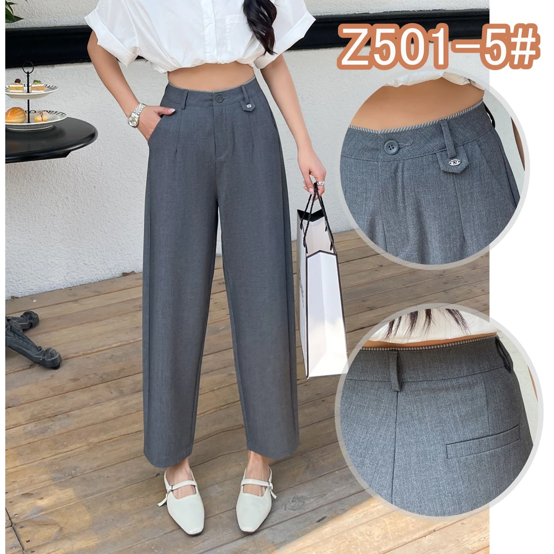 春夏新款显瘦哈伦裤百搭休闲女士镰刀裤时尚哈伦裤女裤子Z501长94