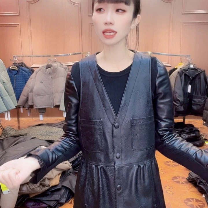 90……115斤皮马甲连衣裙