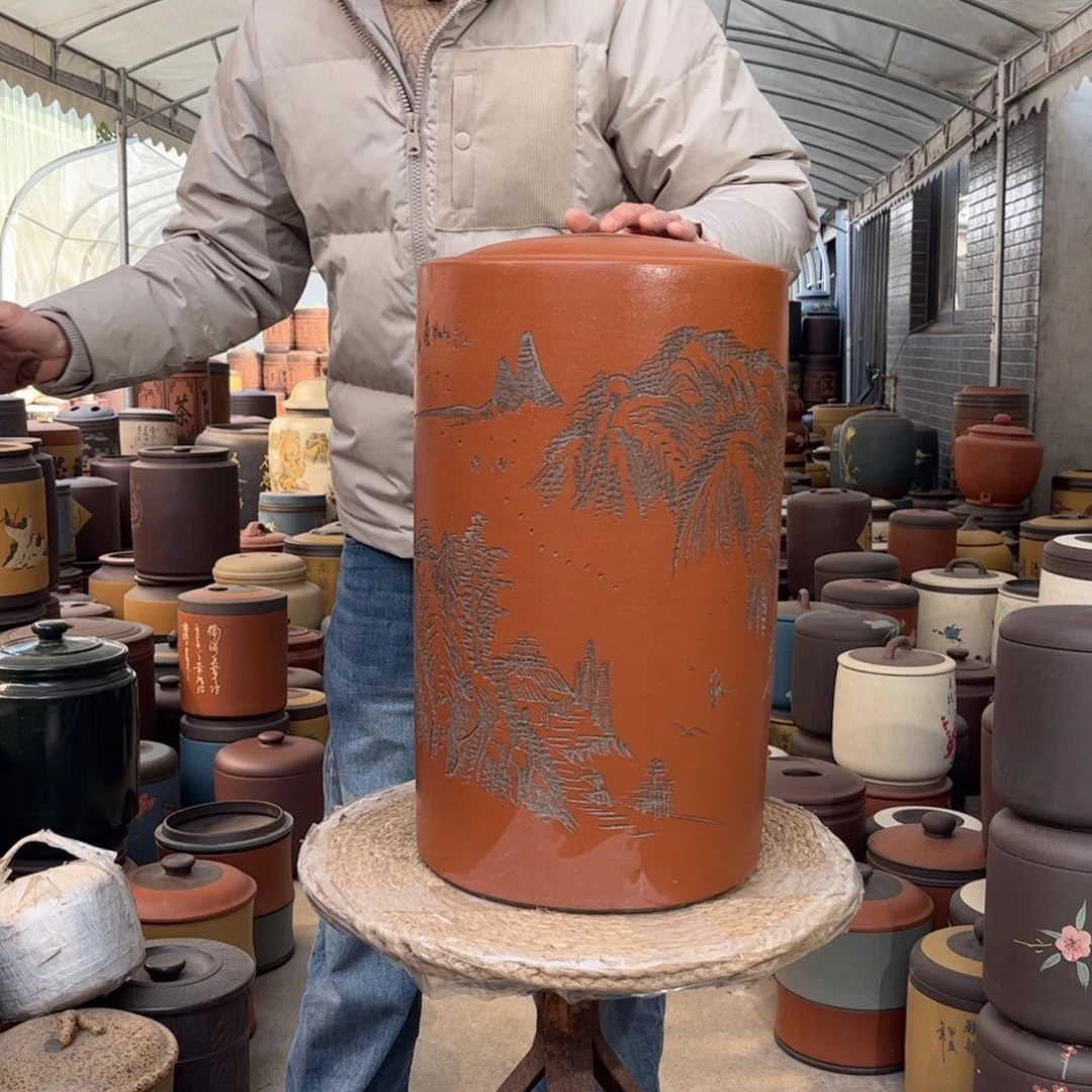 紫砂茶叶罐18 饼茶叶罐