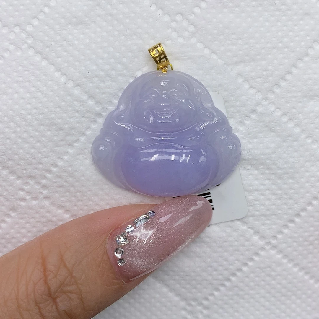 颈饰18K金镶嵌翡翠