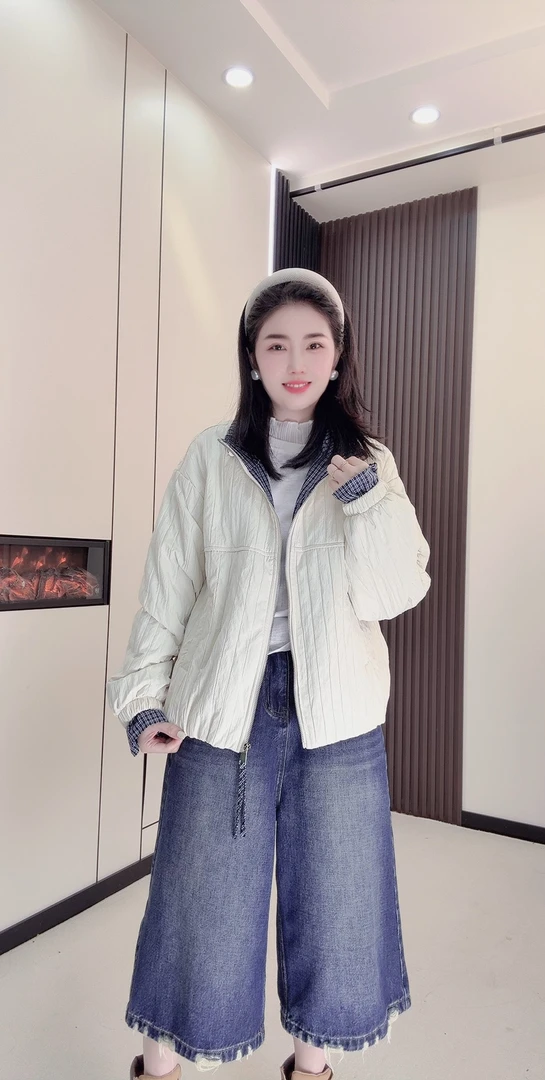 【秋季新款】韩版立领长袖圆领棉服外套女宽松百搭百款夹克上衣潮流