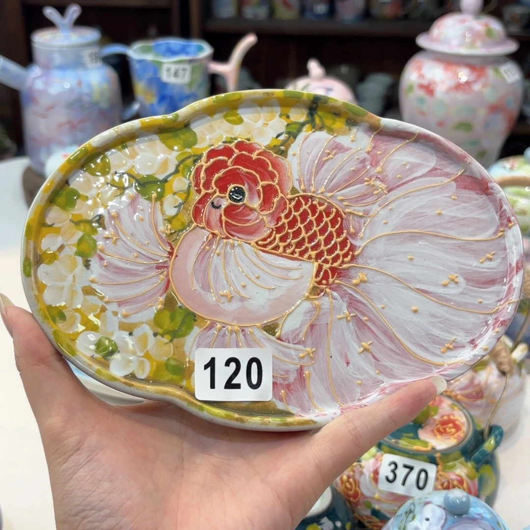 景德镇手绘高温釉下彩陶瓷茶具
