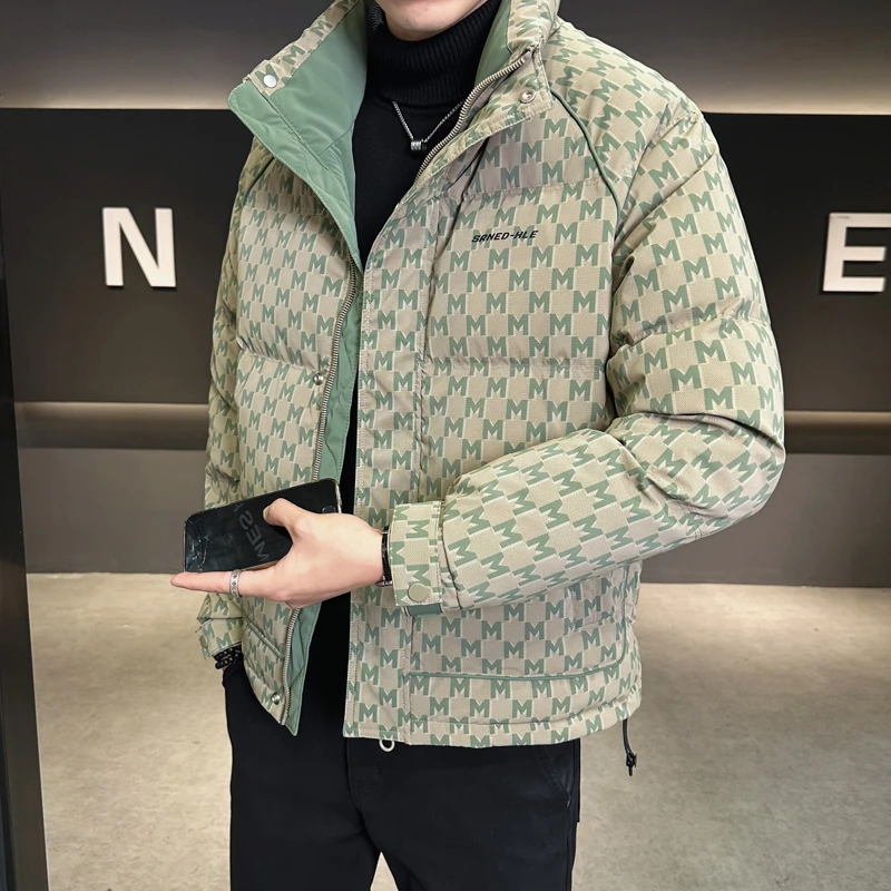 冬季男士立领休闲羽绒服  潮牌百搭三防面料加厚保暖羽绒外套