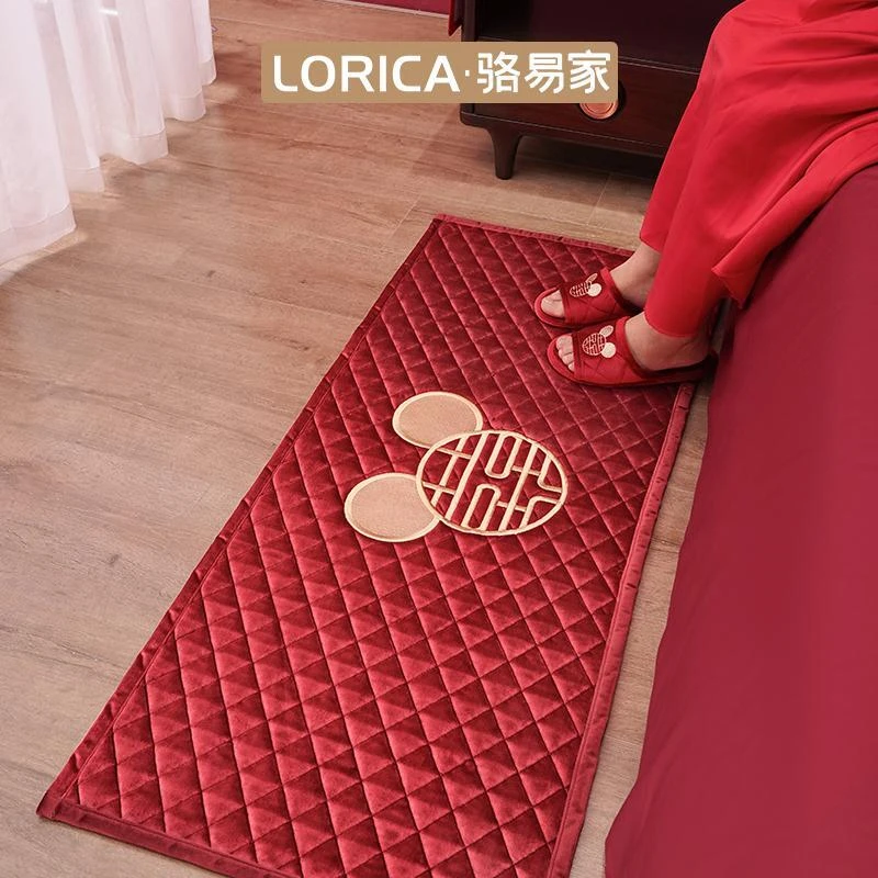 骆易家「结婚地毯」喜字客厅口卧室专用入户垫子跪婚庆垫用品