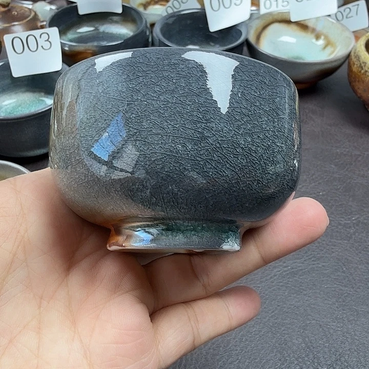 手工手作柴烧主人杯