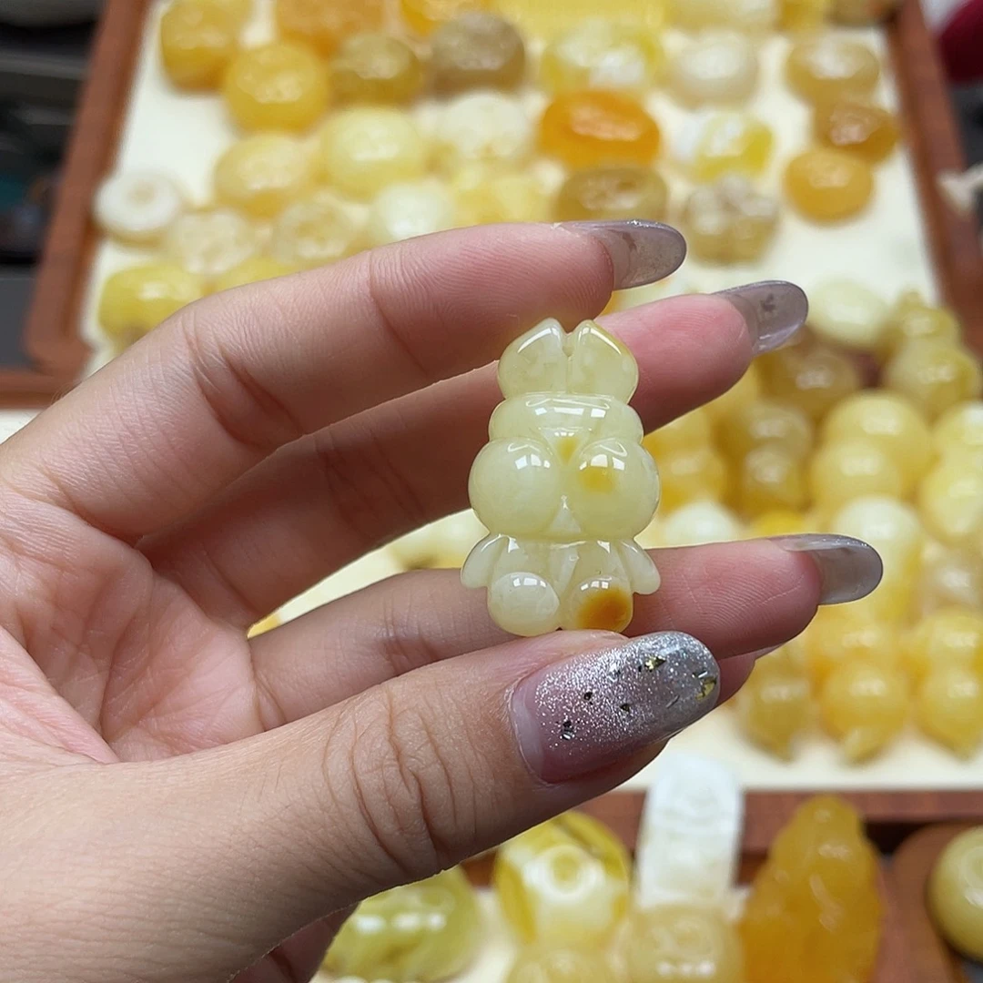 未镶嵌蜜蜡裸石一***散蜜蜡