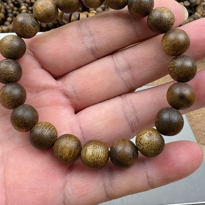 明***沉香手串乌身手串8克加