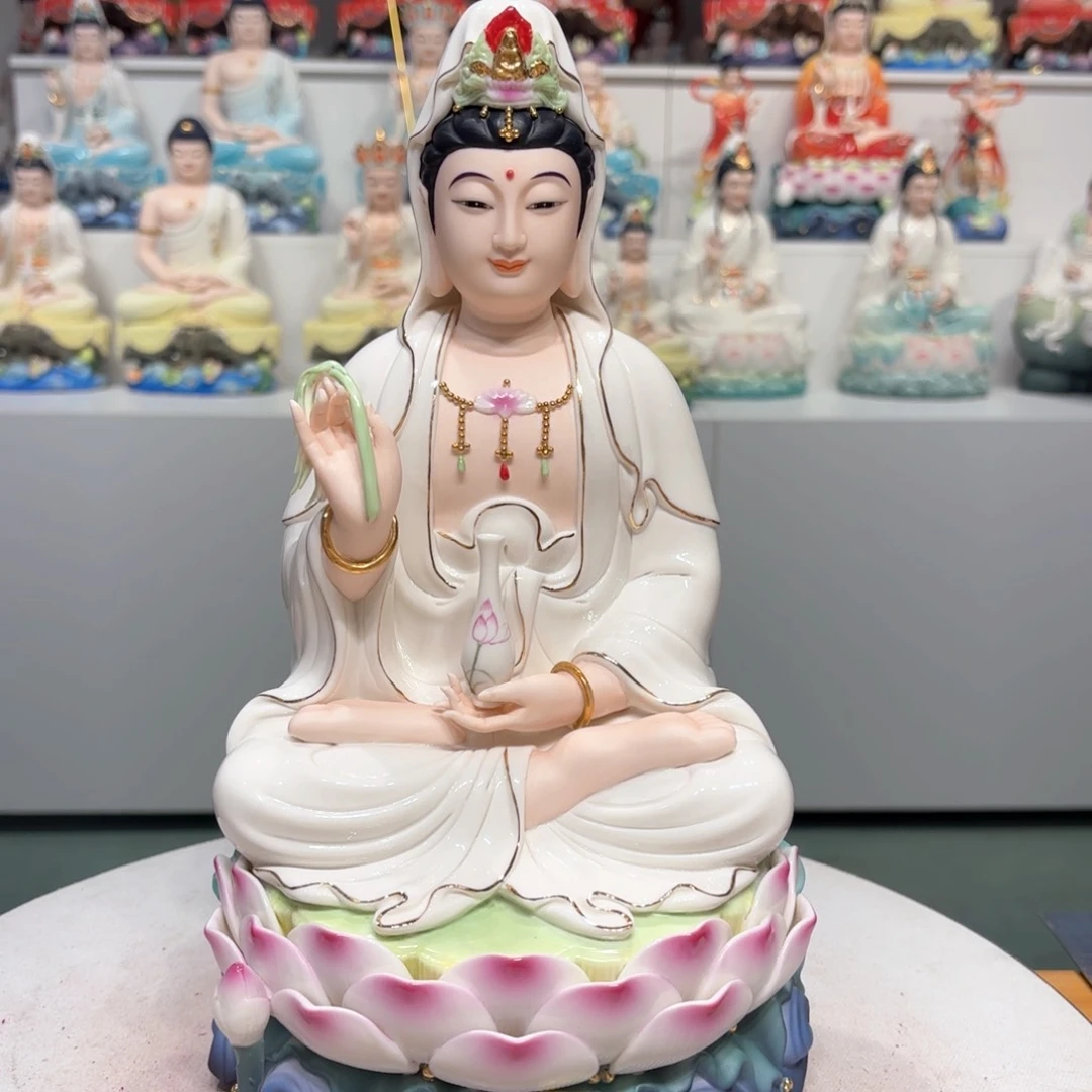摆件瓷摆件观音12吋