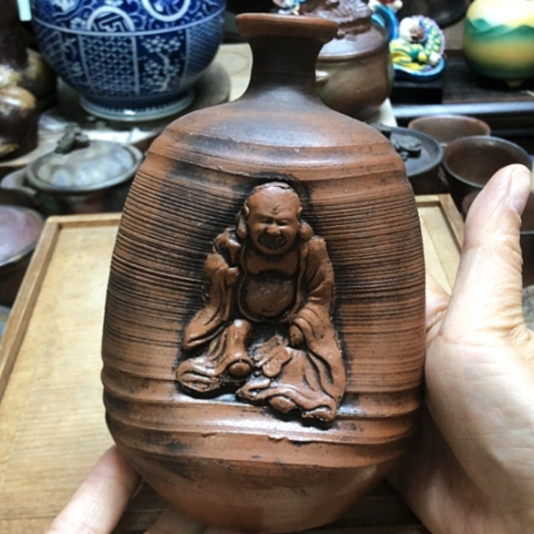 【闪购商品】碗老备前烧有使用痕迹
