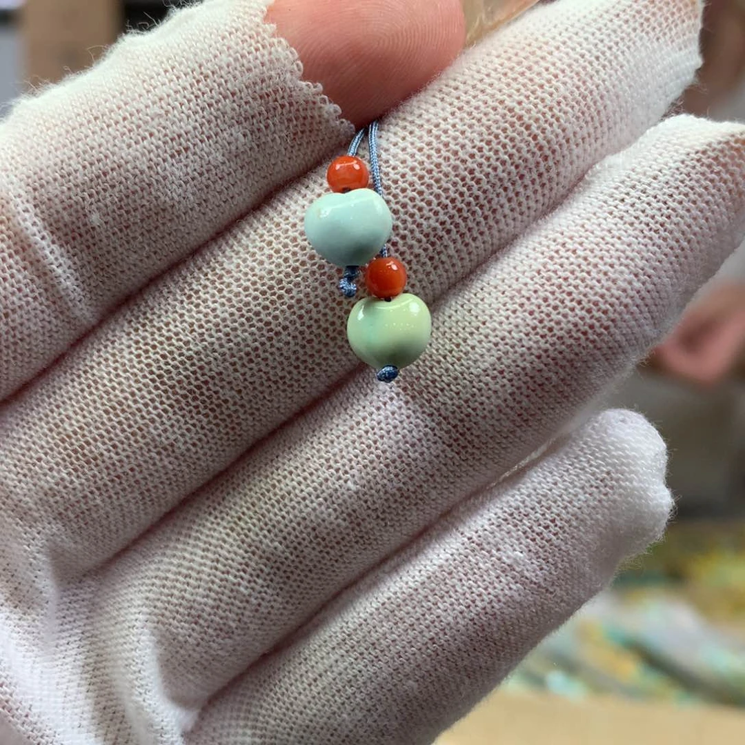 绿松石未镶嵌挂件