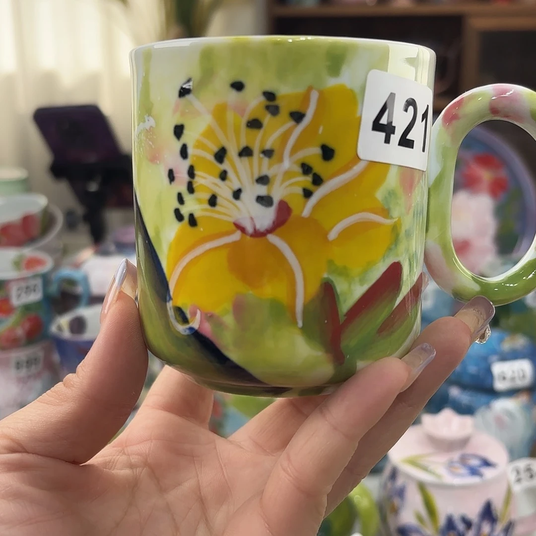 瓷片景德镇手绘高温釉下彩陶瓷茶具