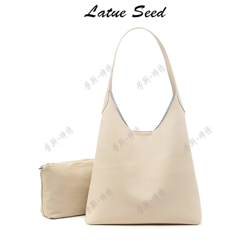 【A027 · 恋人包】新品简约百搭时尚单肩轻便ins休闲女包20307-米白