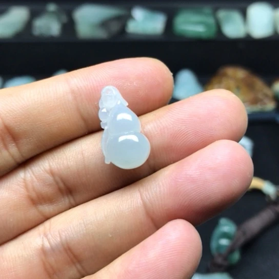 定制翡翠未镶嵌缅甸翡翠a货小葫芦挂件
