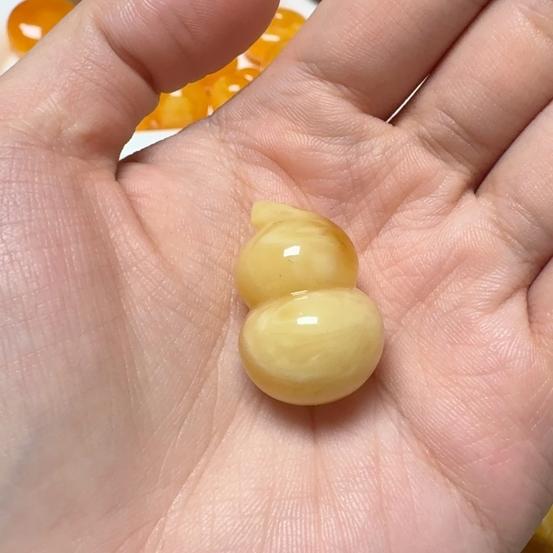 琥珀未镶嵌裸石蜜蜡葫芦