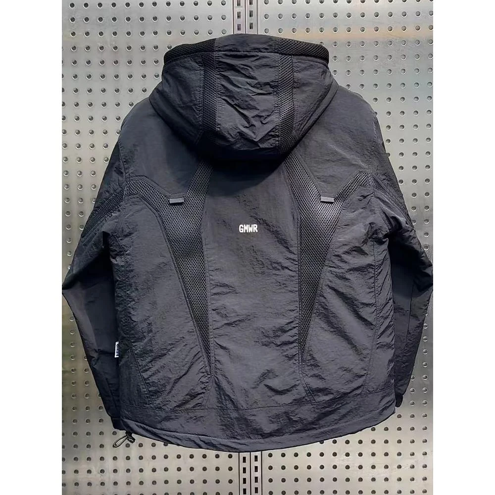 【TQUX官方正品】冬装男士加棉拼接连帽冲锋衣棉服2025新款工装潮