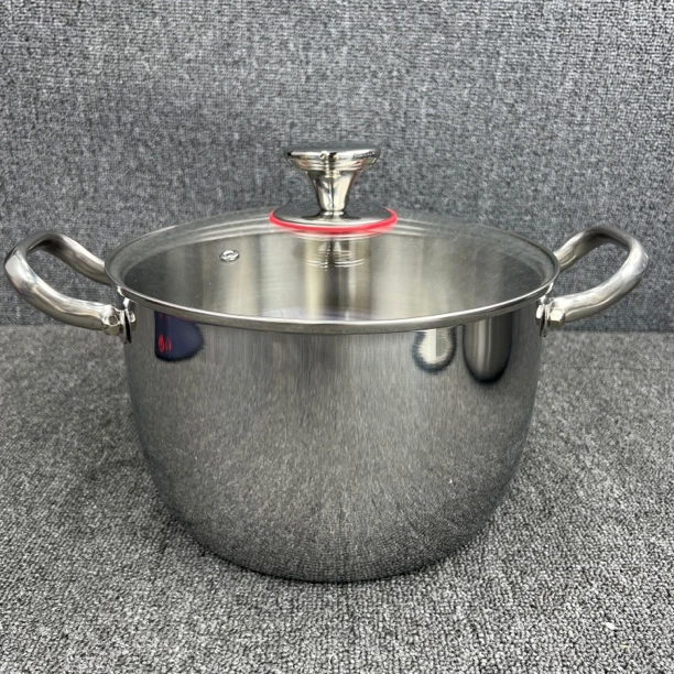迪尼兰24CM*15cm镜面高汤锅316不锈钢炖鸡煮粥煲汤家用不沾炸锅