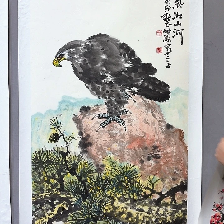 国画亲笔手绘放心去藏