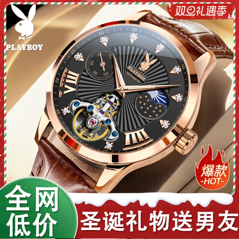 【圣诞礼物】手表男款2025新款名表正品牌男士机械表全自动防水男表