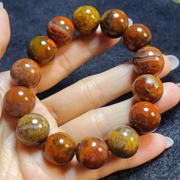 玛瑙/玉髓战国红吊坠未镶嵌尉*