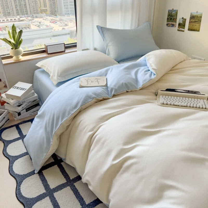A类水洗棉被套单件学生宿舍单人被罩简约1.5米x2米x2.3米四季通用