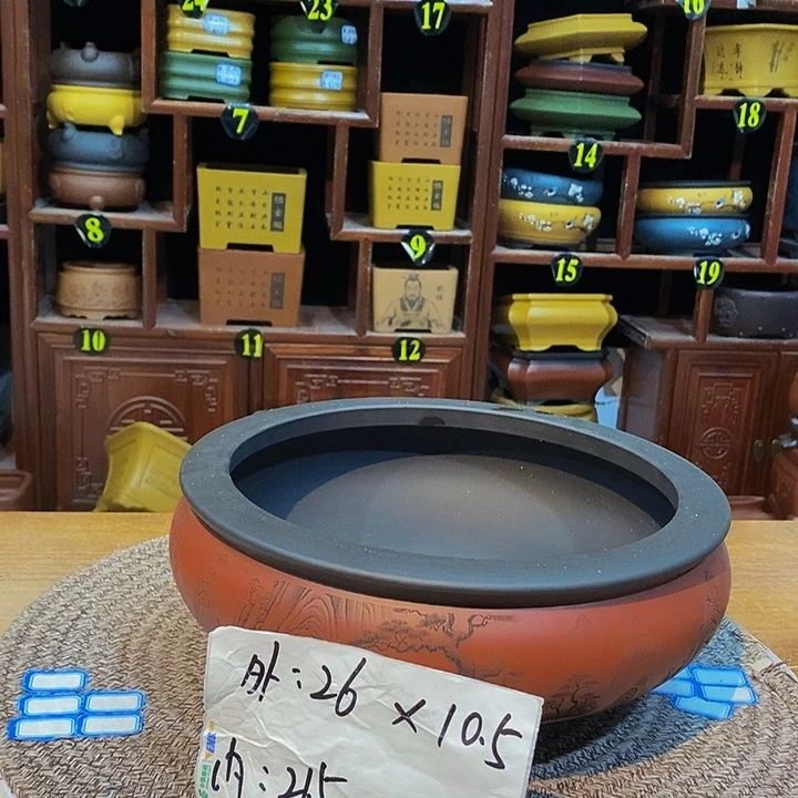 紫砂花盆紫砂花盆