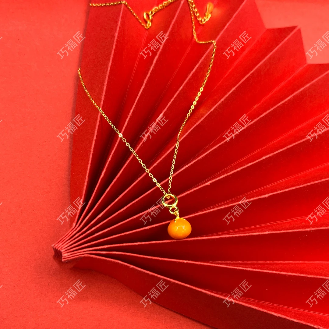 坠链均足银 柿柿如意套链 时尚百搭经典经典精美简约精致