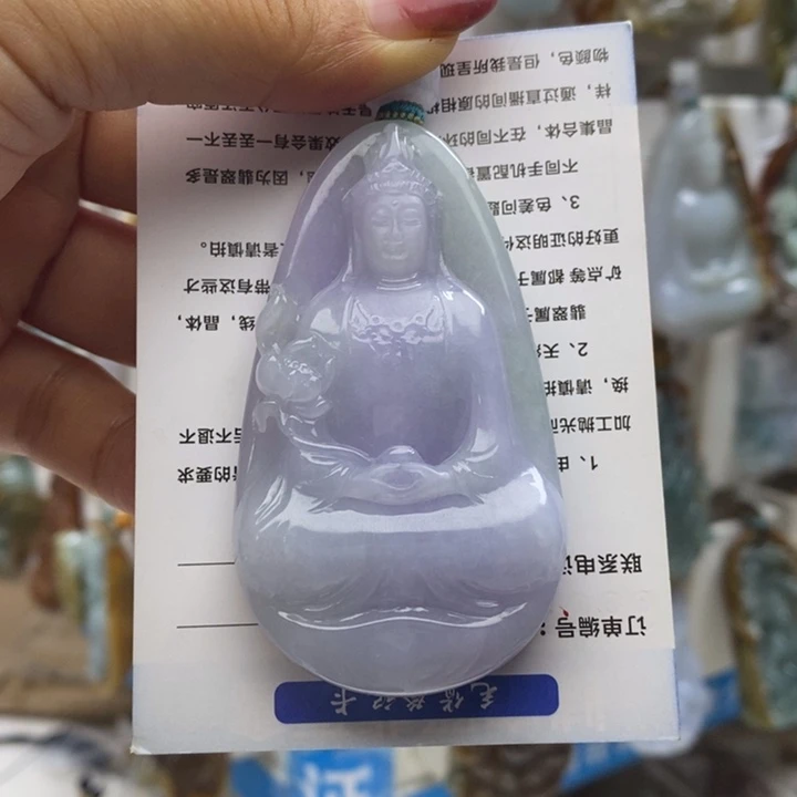 二***胖颈饰未镶嵌翡翠观音