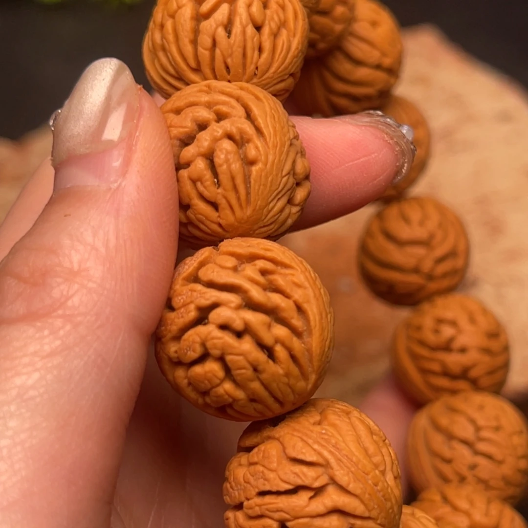 桃核手串龙纹桃核