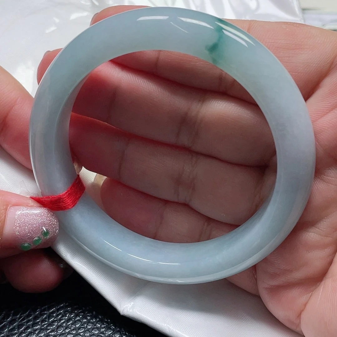 未镶嵌手镯翡翠缅甸翡翠手镯57圈