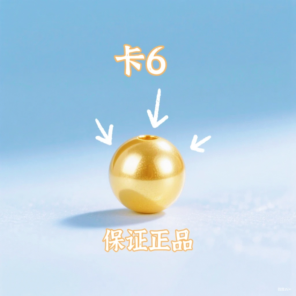 【专享】卡6MM圆珠，拍10送2配链子，或者起拍26送6配两世欢LX