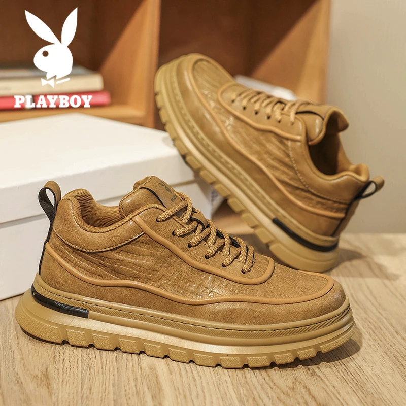 花花公子男鞋秋季2025新款时尚休闲板鞋男士百搭低帮潮流运动鞋男