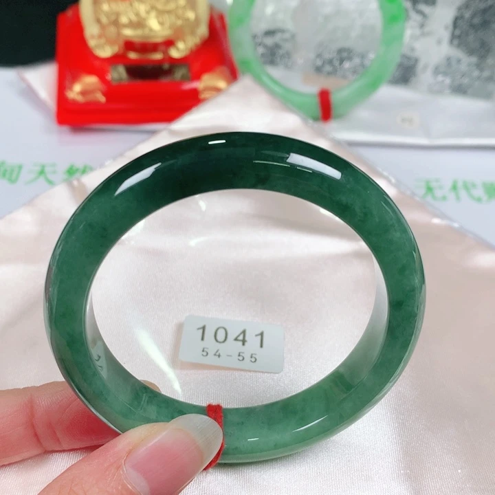 未镶嵌手镯翡翠  编号1041 正圈54-55
