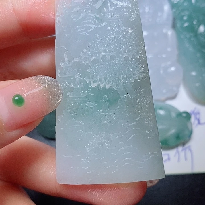 定制翡翠未镶嵌毛货付款后联系客服确认抛光