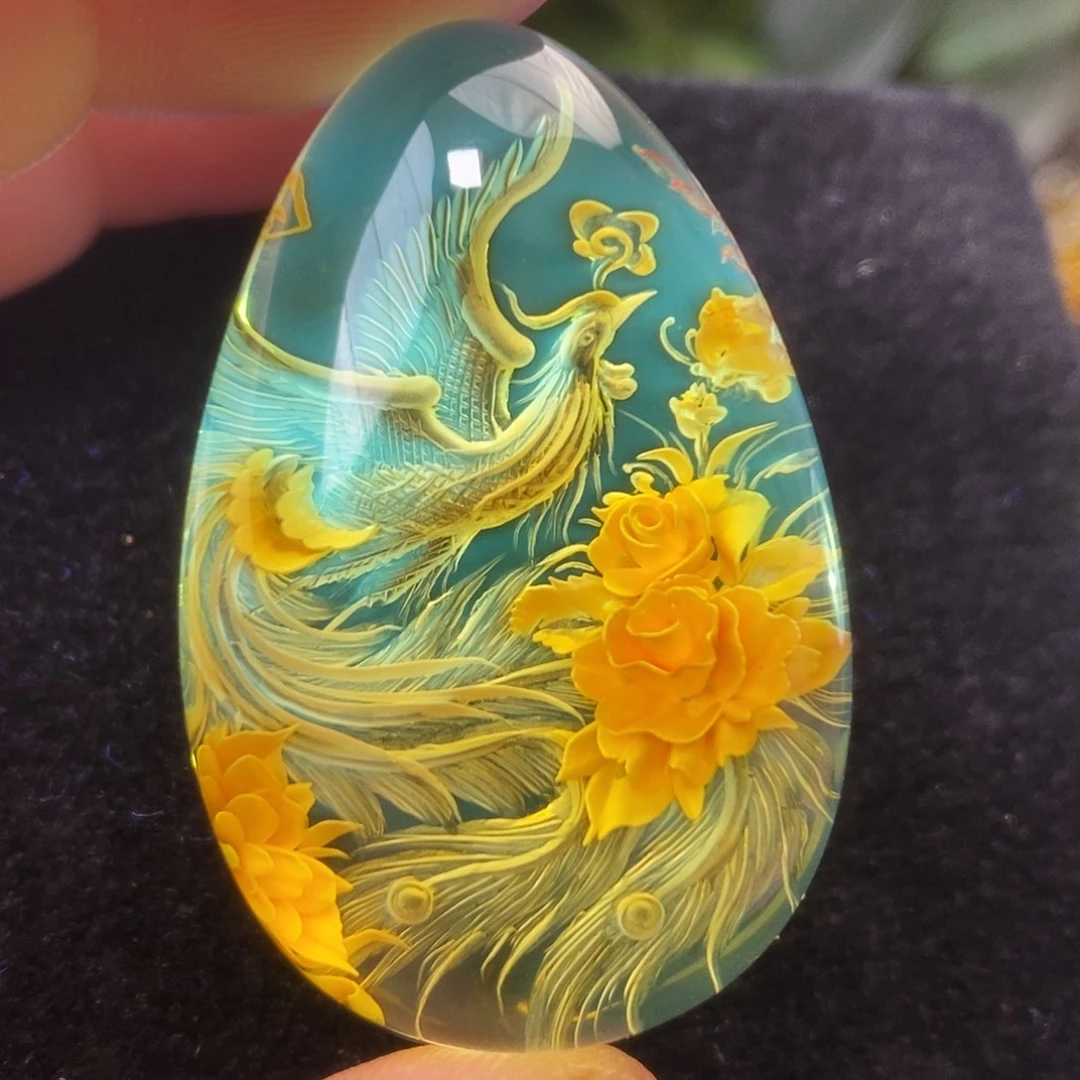 金珀未镶嵌吊坠(不含链)