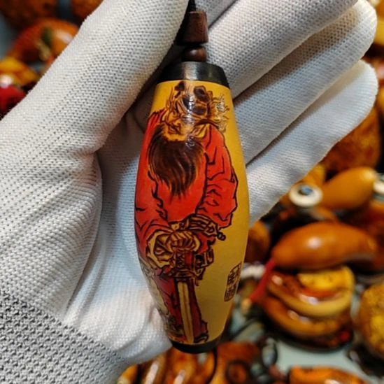 金***世葫芦随型设计手把件