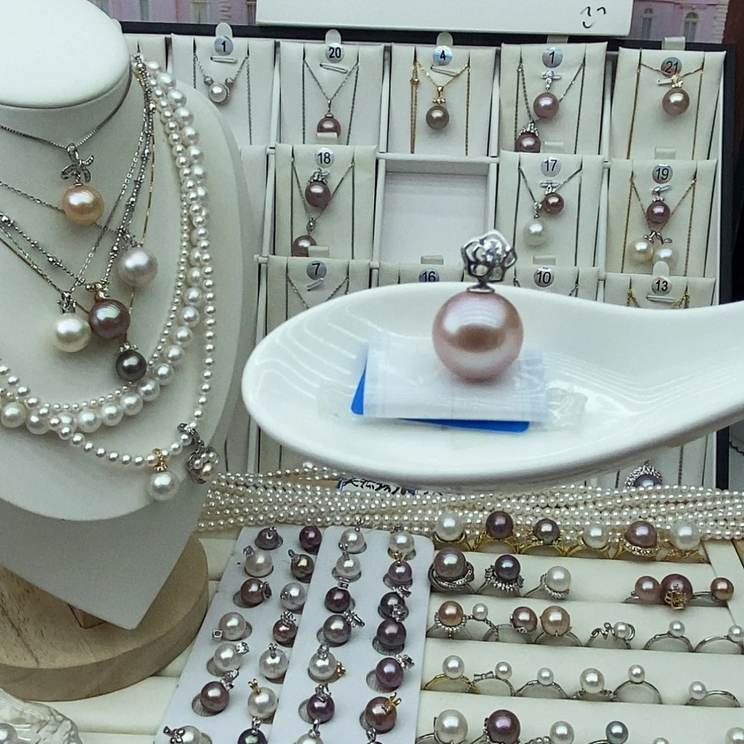 珍珠银S925镶嵌淡水珍珠