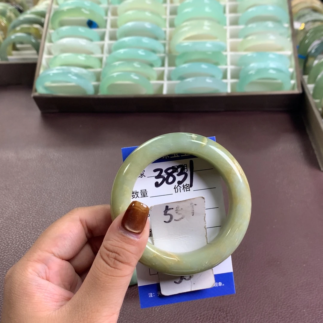 未镶嵌蛇纹石玉手镯3831