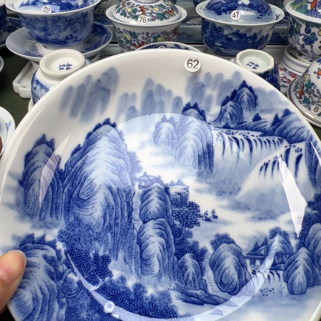 陶瓷景德镇纯手工纯手绘茶具木木62
