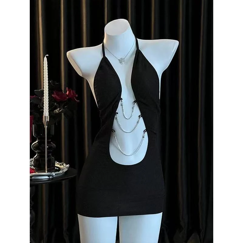 性感吊带内衣情激睡衣纯欲套装制服情调开叉诱惑女撩露背显瘦战袍