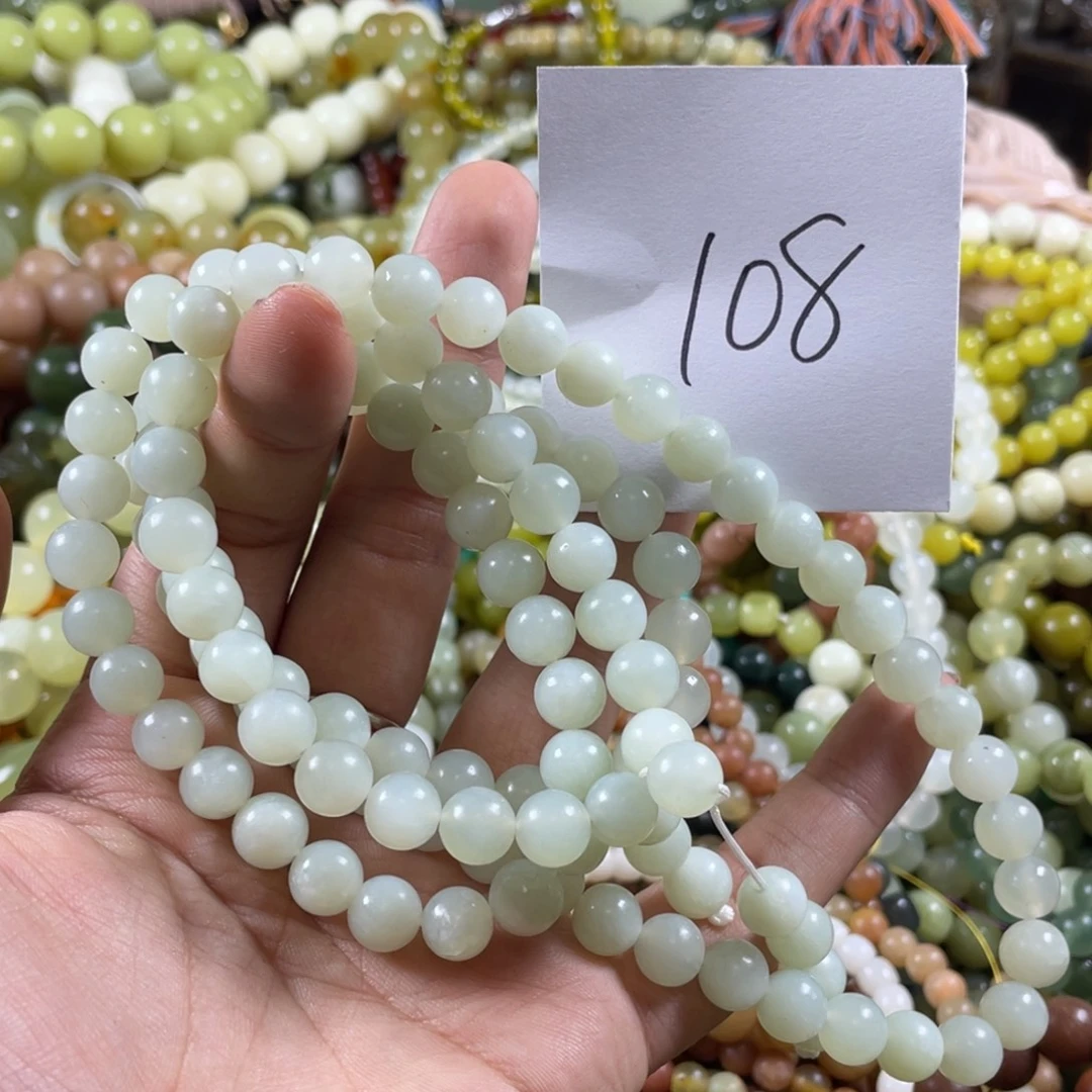 蛇纹石玉未镶嵌手链