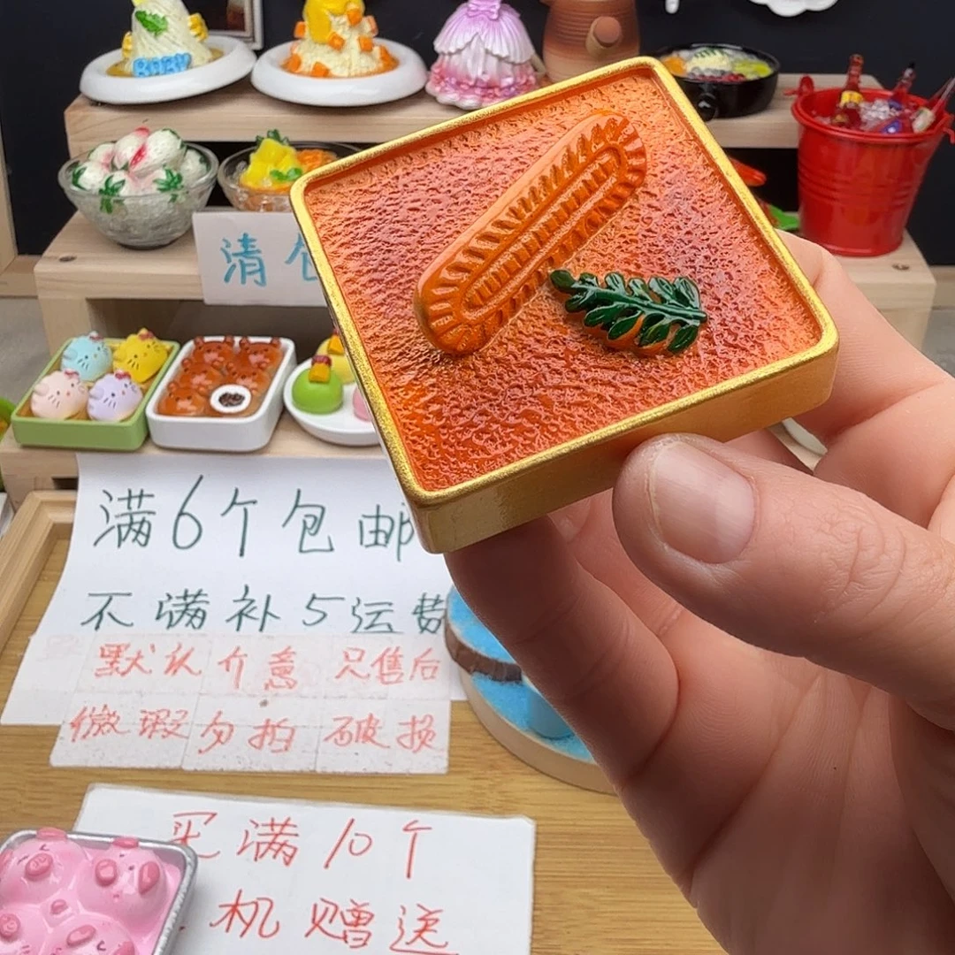 树脂食玩冰箱贴凭开箱视频售后