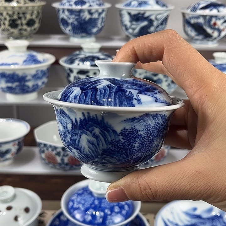 景德镇溪山居手工手绘