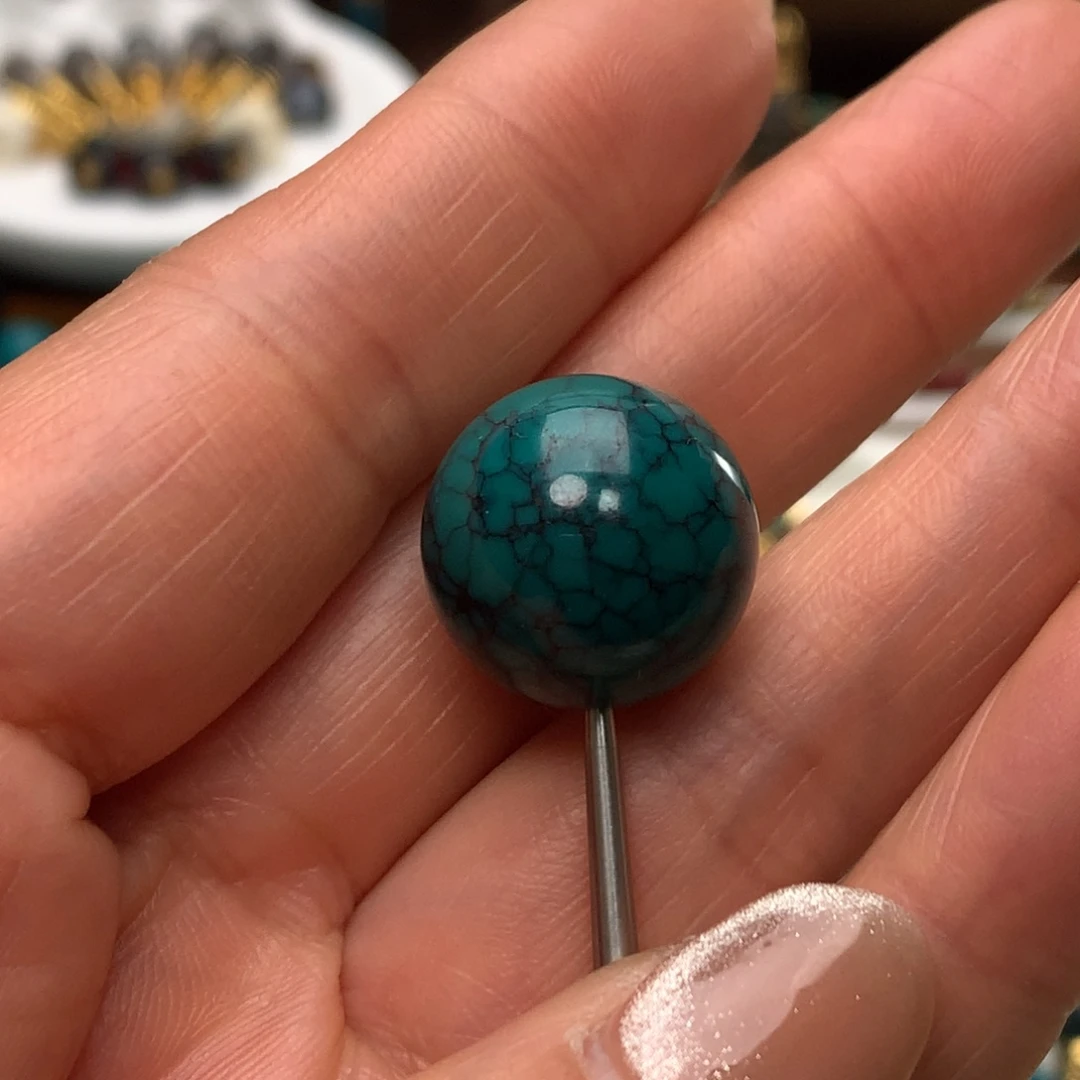 绿松石未镶嵌配饰直径17.5mm