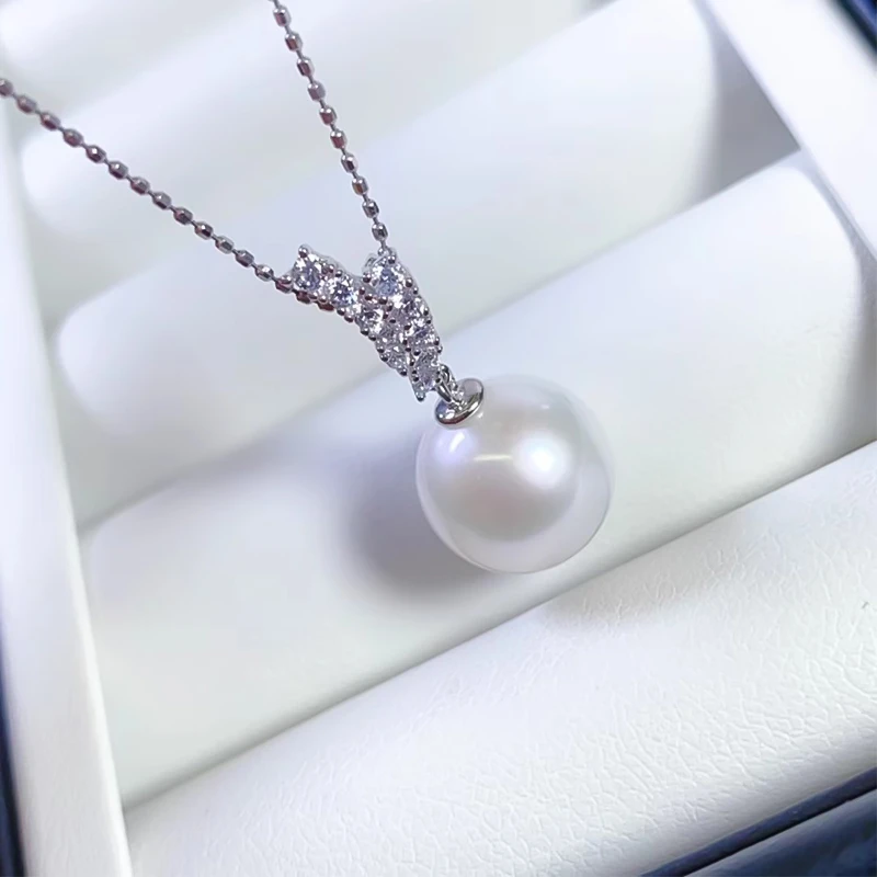 【YY女王】淡水珍珠9mm-10mm项链简约时尚Y字吊坠珍珠送女友送闺蜜