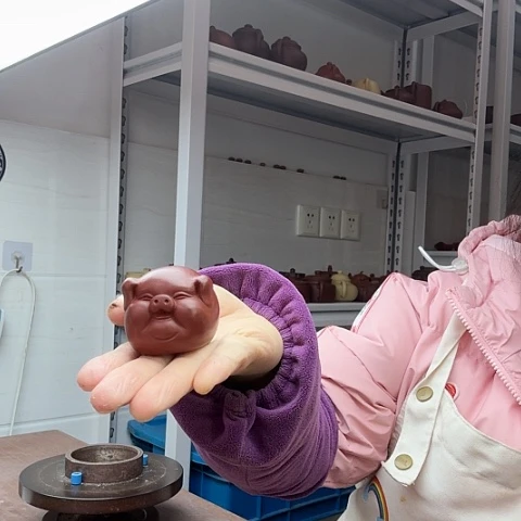 朱泥猪猪茶宠茶宠