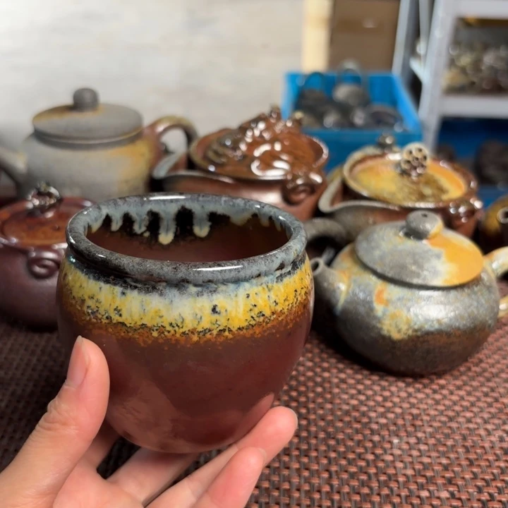 茶杯紫砂大水缸杯260