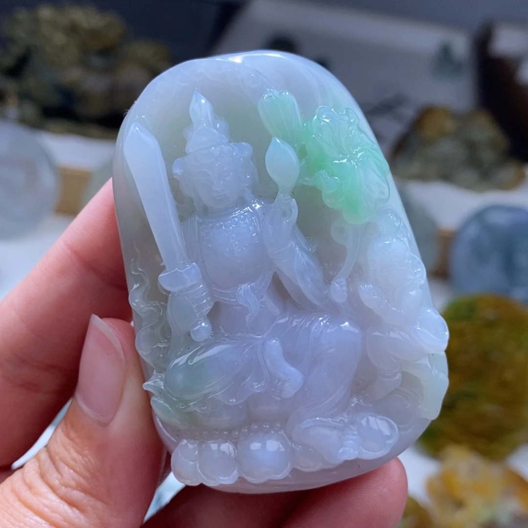 翡翠颈饰未镶嵌为**生虚空藏